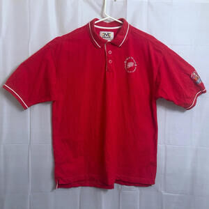 Mirage Detroit Red Wings 1997 & 1998 Stanley Cup Polo Shirt Men's Medium M Red
